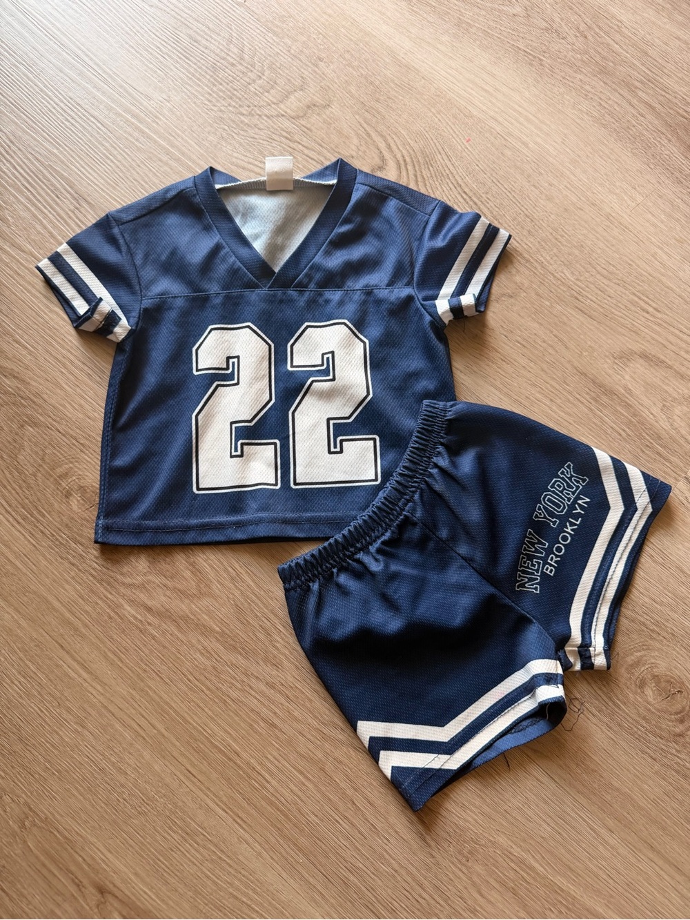 SHEIN Baby Boys Football Jersey & Shorts Set | Size 6–9 Months |